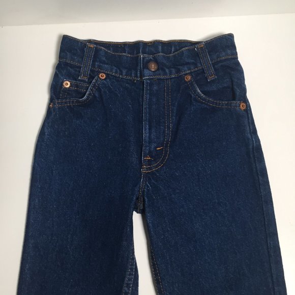 Vintage 80s Levis Orange Tab Slim 219 0216 Kids Size 7 - Picture 7 of 7